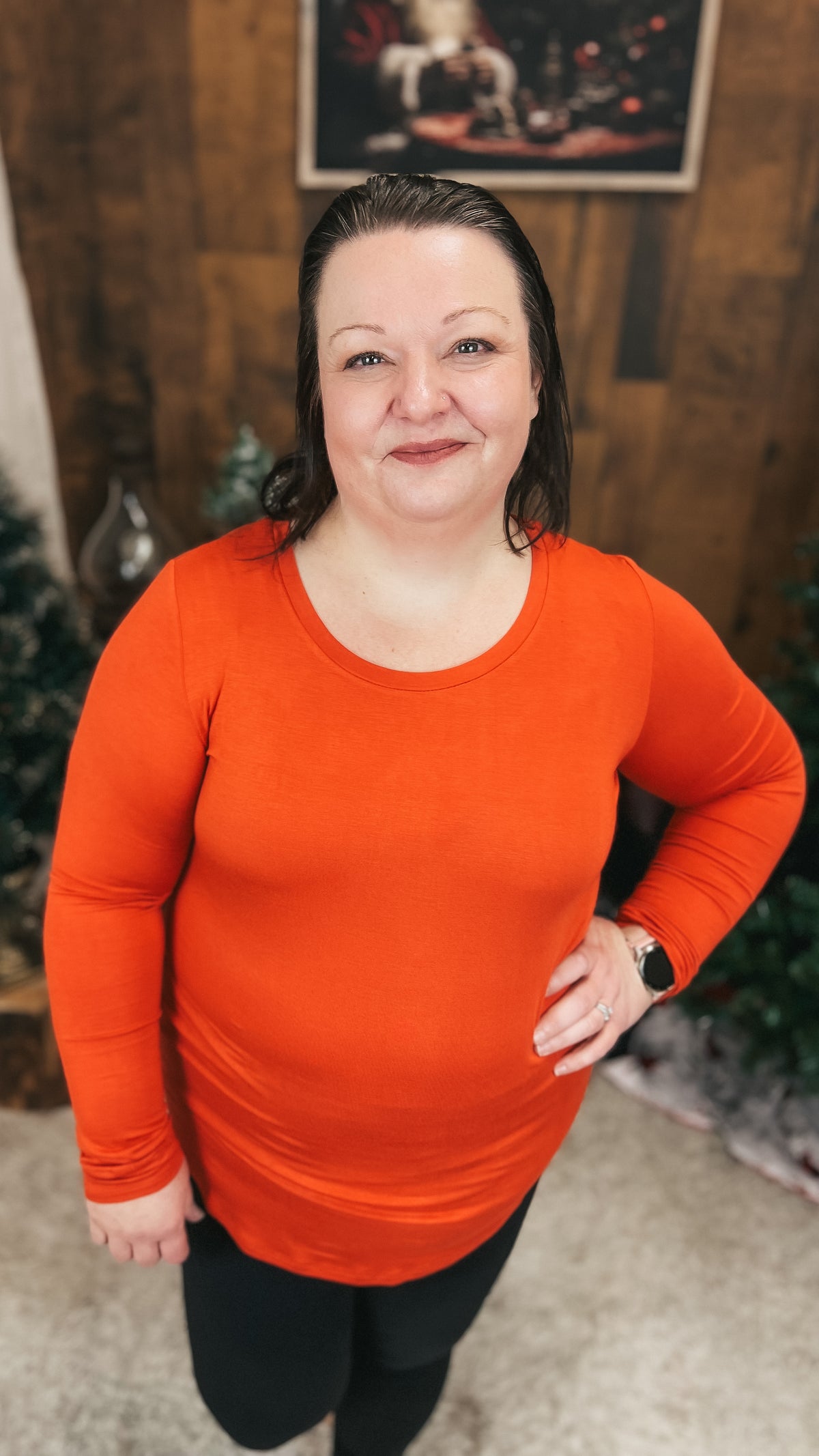 Lauralee Long Sleeve | Burnt Rust