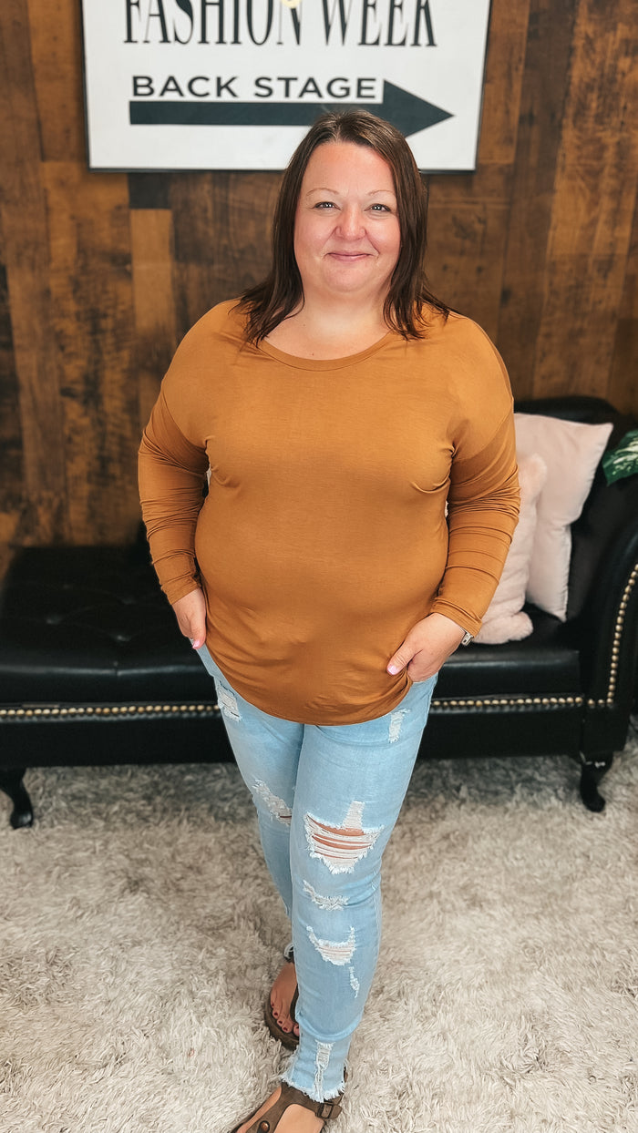 Lauralee Long Sleeve | Camel