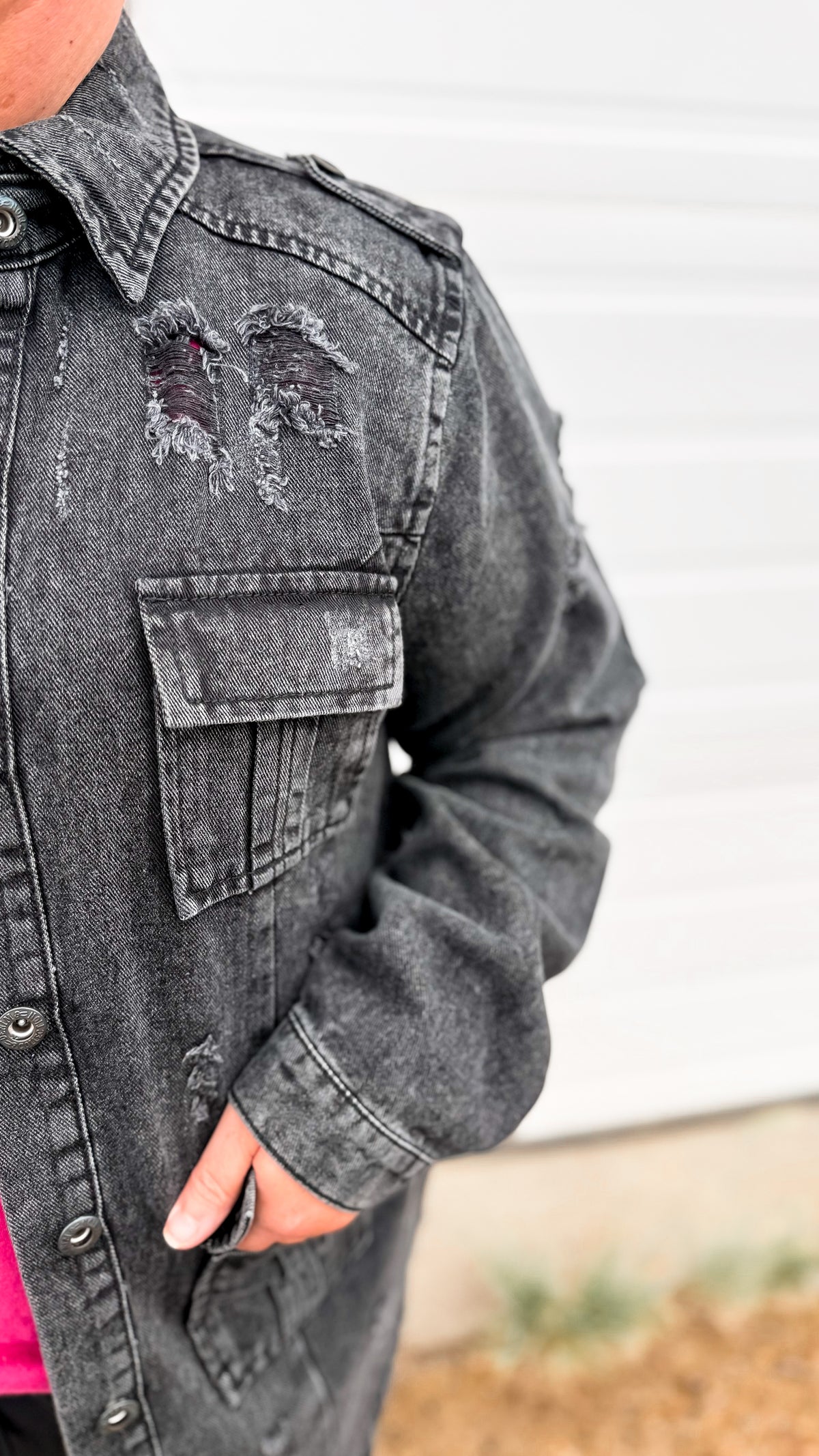 Tammy Denim Jacket | Black