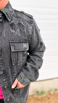 Tammy Denim Jacket | Black