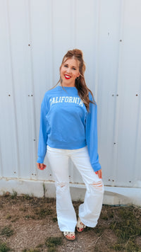 California Crewneck | Blue