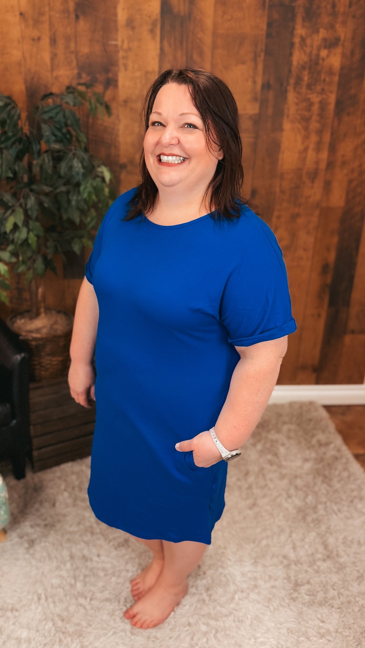 Courtney T-shirt Dress | Royal Blue