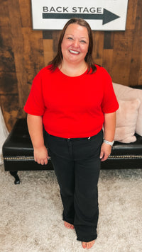 Christa Boxy Tee | Red