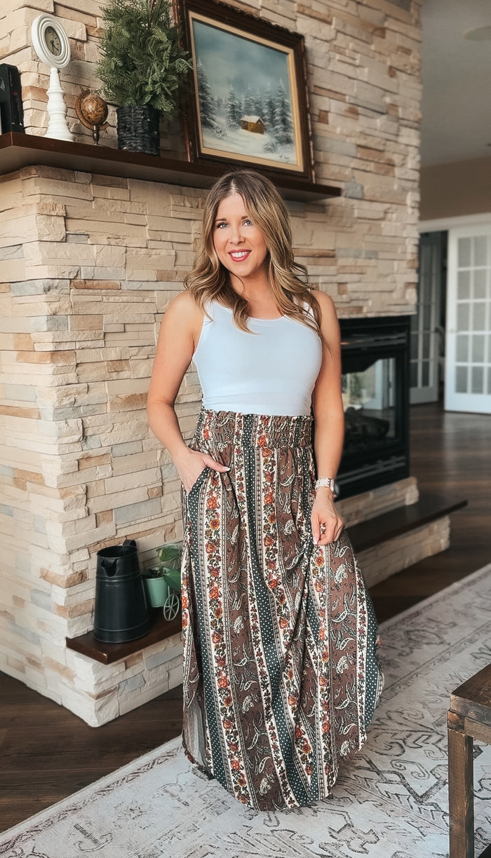 Paisley Maxi Skirt