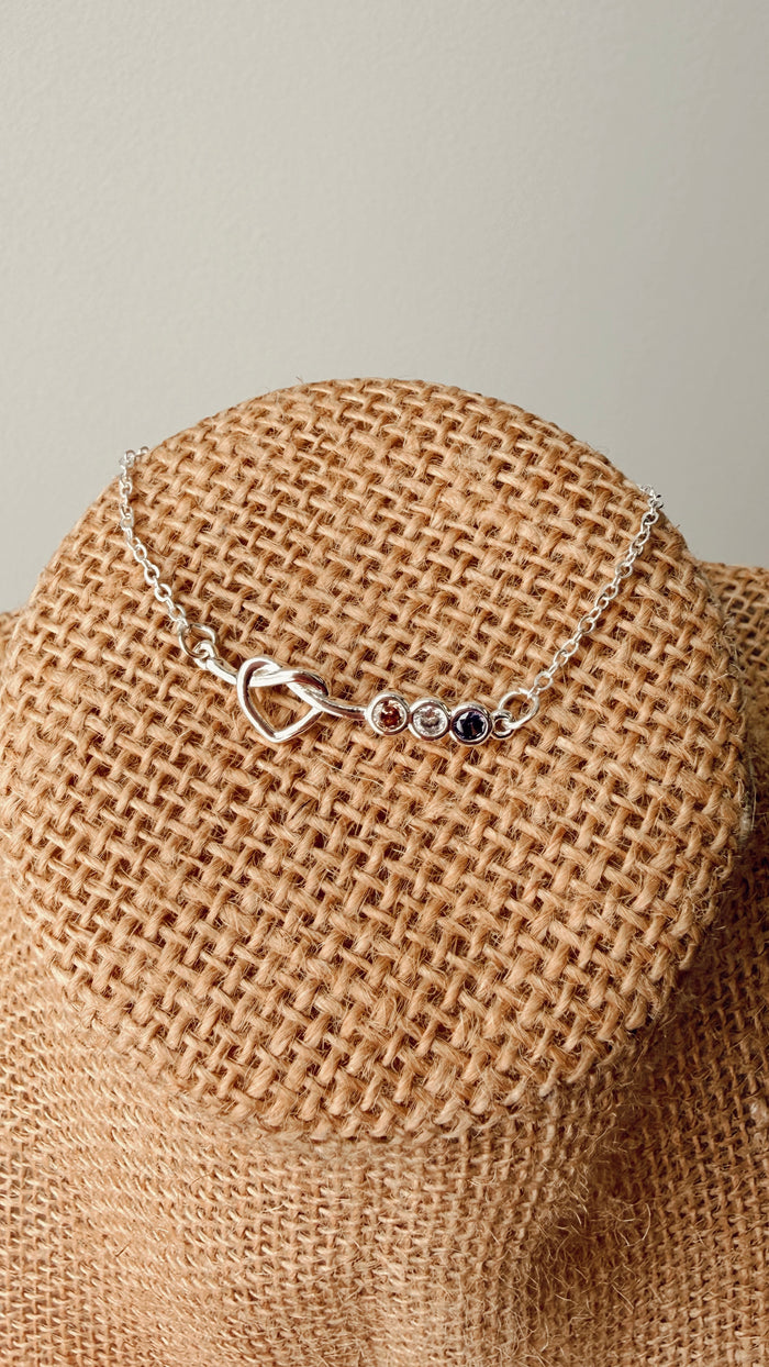 Heart Knot Bracelet | Gold, Silver, Purple