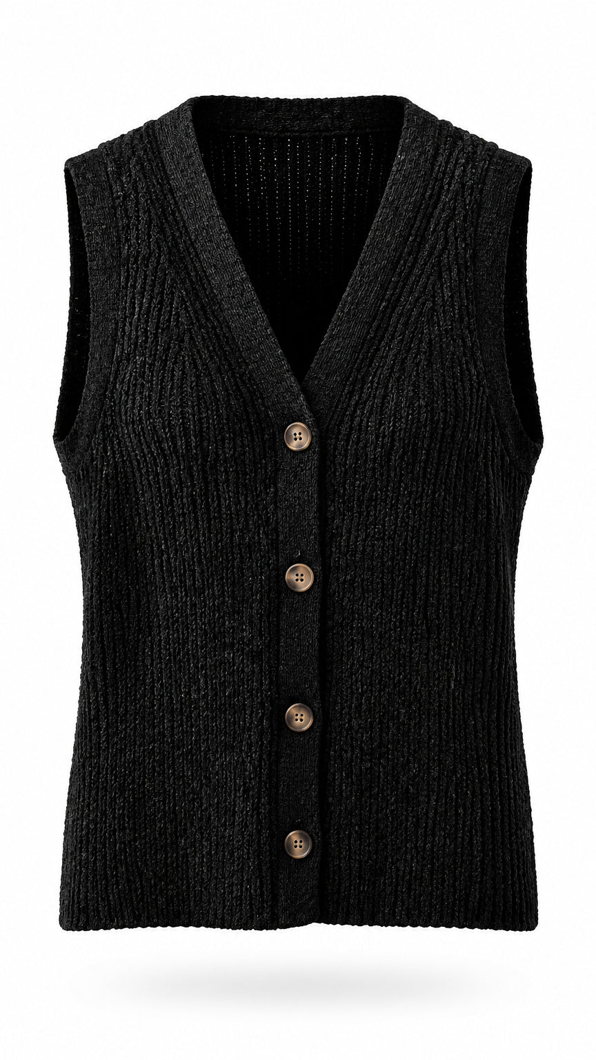 Amanda Knit Vest | Black *SALE*