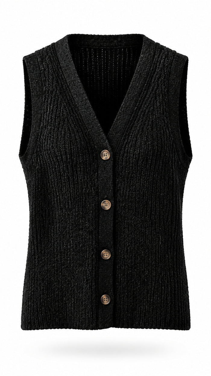 Amanda Knit Vest | Black *SALE*