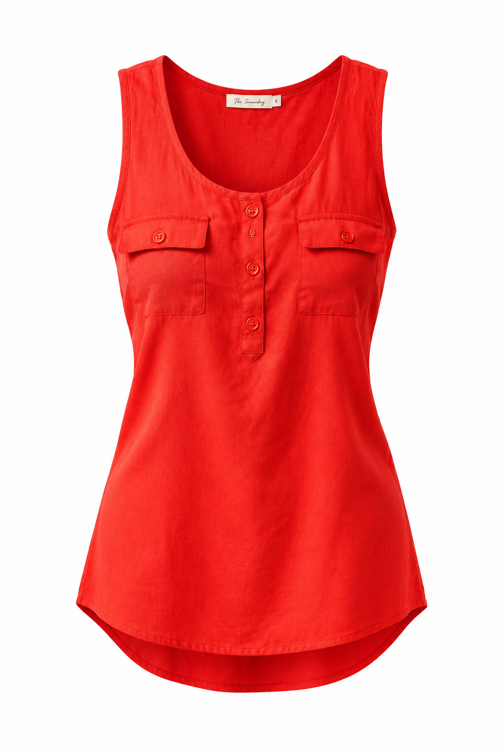Coralee Pocket Tank: Red