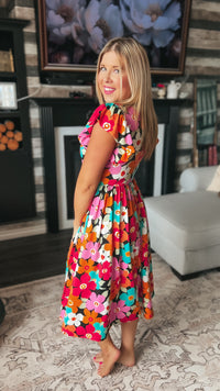 Victoria Floral Sundress: Bold