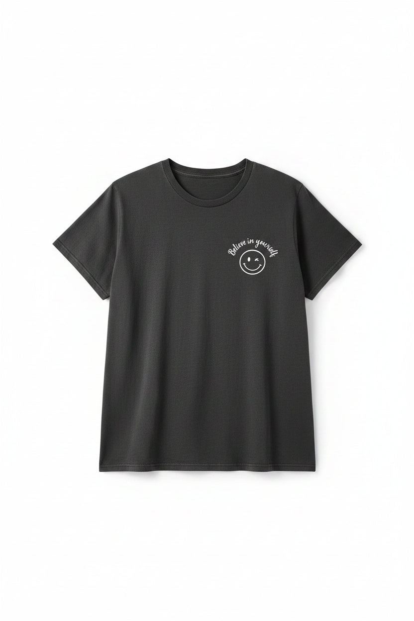 Believe In Yourself Tee | Charcoal