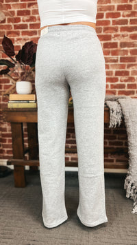 Jodie Wide Leg Jogging Pants | Grey