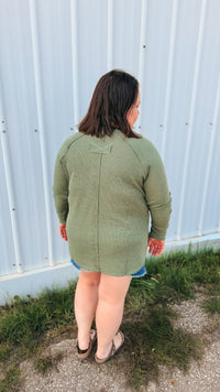 Leslie Waffle Long Sleeve | Army Green