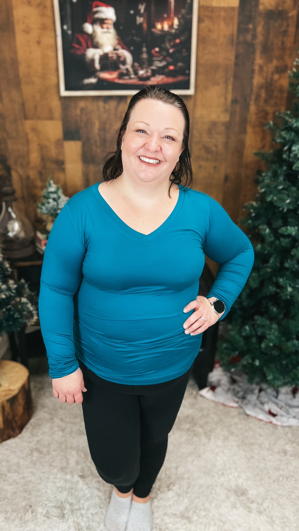 Kelsey Brushed Long Sleeve | Ocean Teal