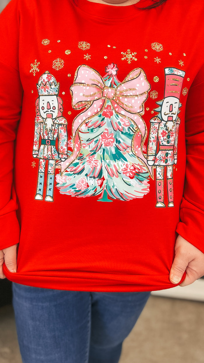 Nutcracker Christmas Sweater | Red