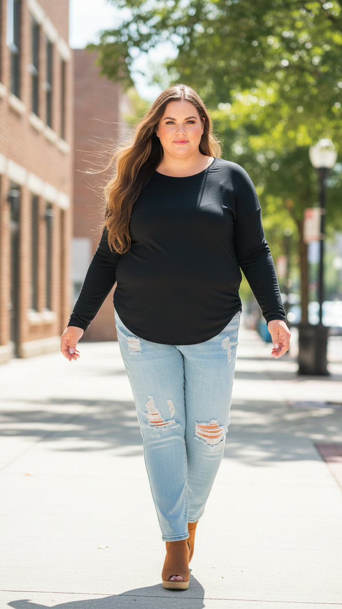 Lauralee Long Sleeve | Black *SALE*