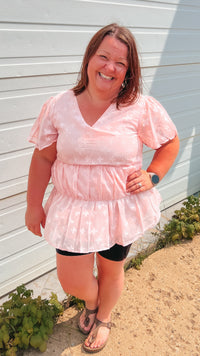Aida Sheer Babydoll: Pink