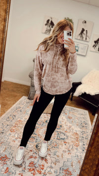 Lucie Cowlneck Sweatshirt | Tie Dye