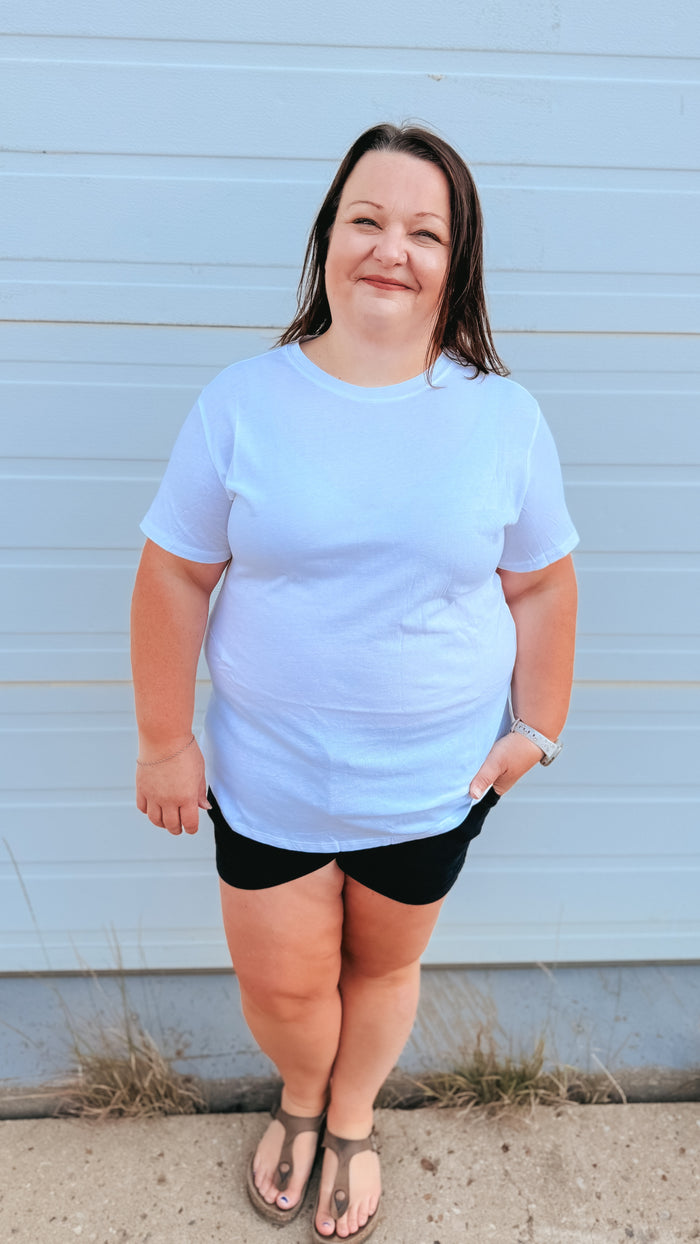 Julia Basic Tee | White