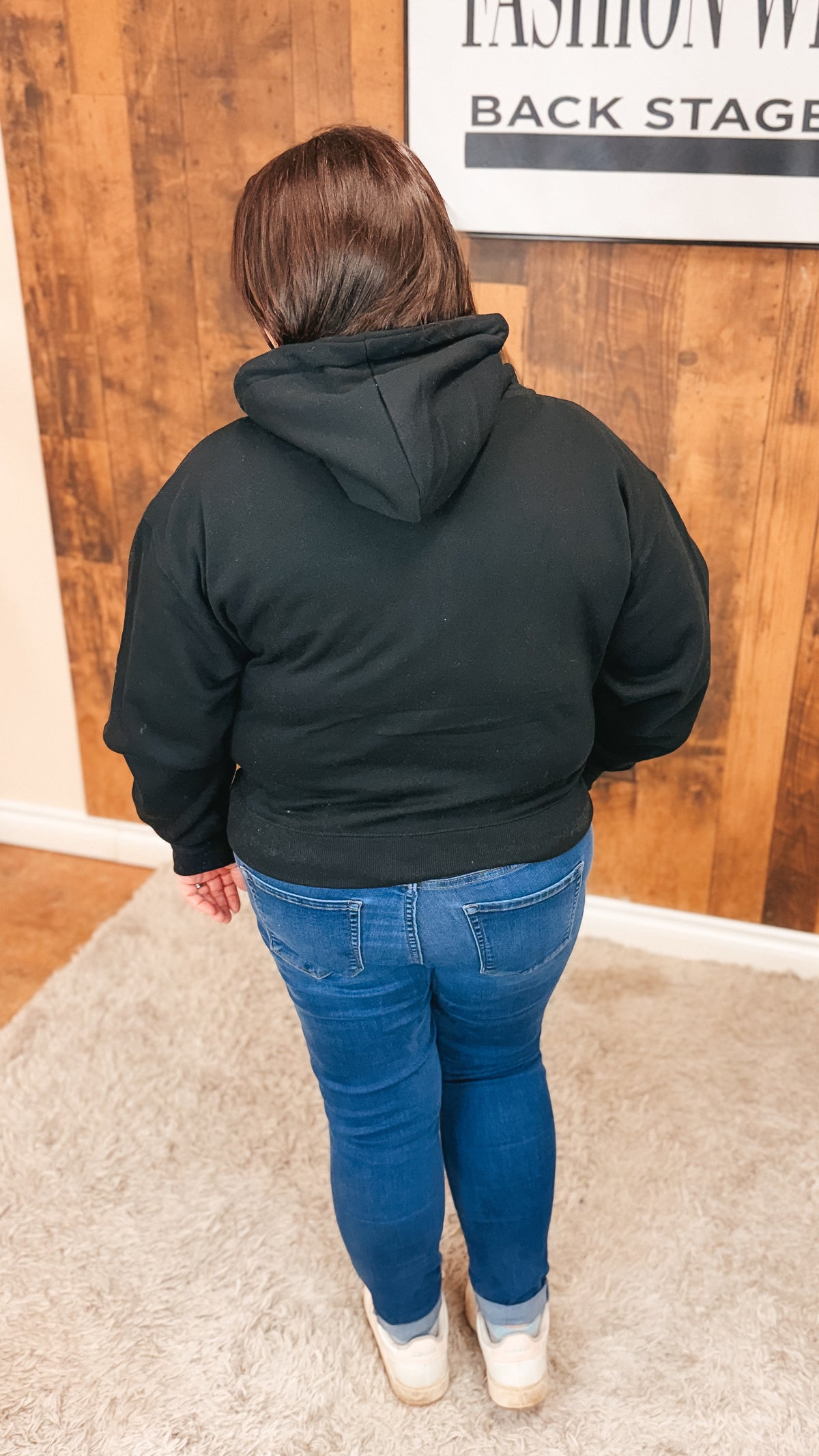 Beth 1/2 Zip Sweatshirt | Black