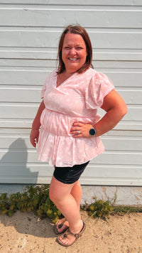 Aida Sheer Babydoll: Pink