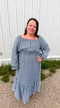 Autumn Plaid Sundress | Black & Ivory