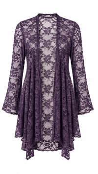 Rosemary Lace Cardigan | Purple