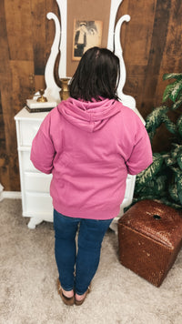 Nora Zip Hoodie | Antique Fuchsia