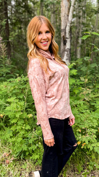 Lucie Cowlneck Sweatshirt | Tie Dye