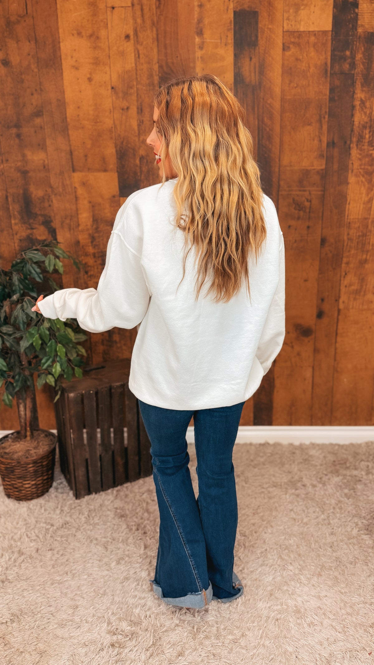Brooklyn Basketball Crewneck | Ivory
