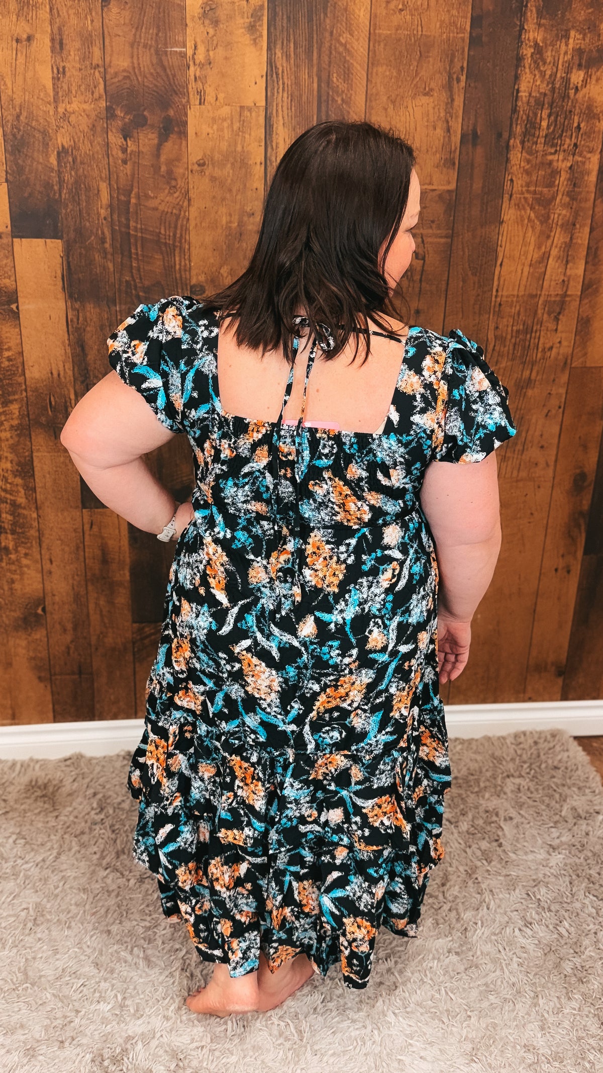 Lilly Floral Dress | Black