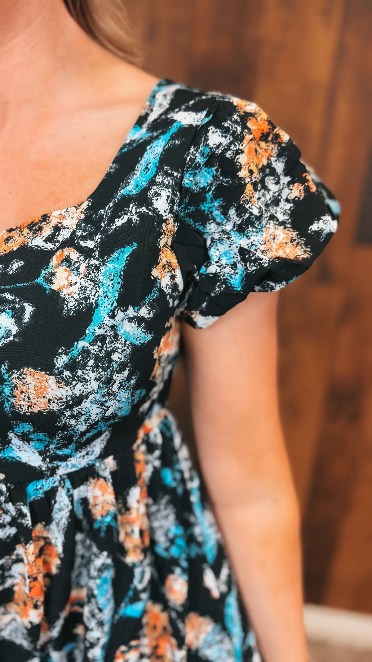 Lilly Floral Dress | Black