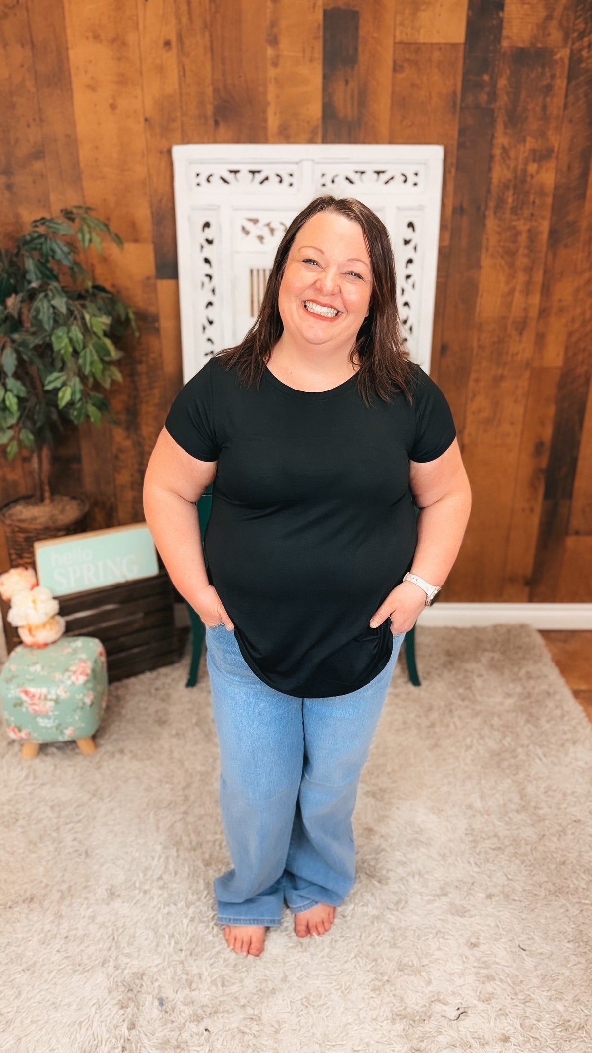 Morgan Basic Tee | Black
