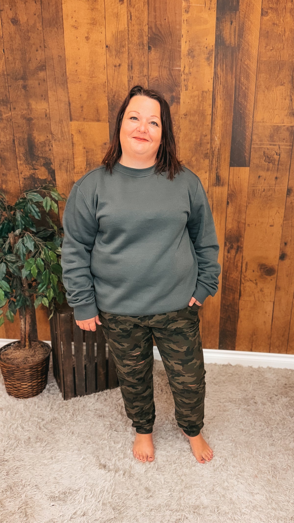 Janine Jogging Pants | Army