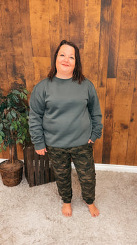 Janine Jogging Pants | Army