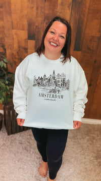 Amsterdam Crewneck | Ivory
