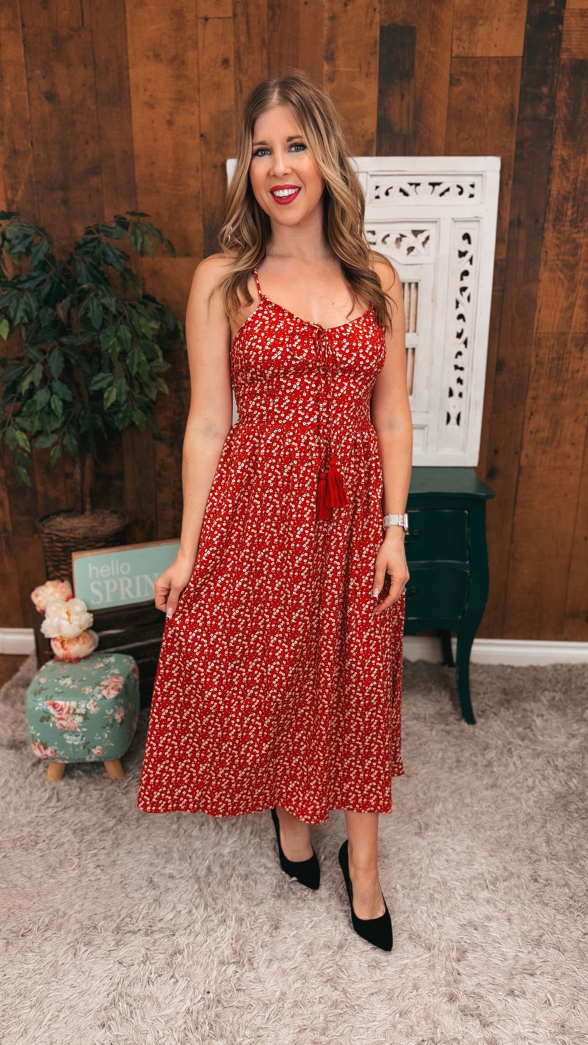 Penelope Sundress | Red