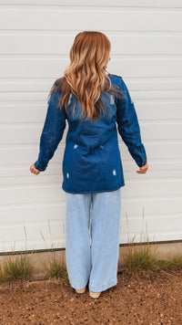 Tammy Denim Jacket | Dark Blue