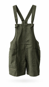 Jamie Short Overall Romper | Olive *SALE*