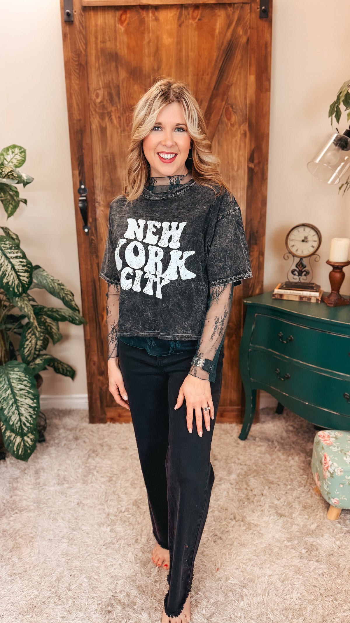 Rosalind Lace Top | Dark Green