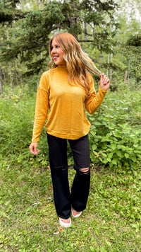 Sheila Knit Sweater | Mustard