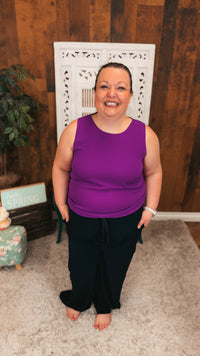 Tiffany Sleeveless Blouse | Purple