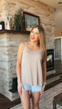 Morgan 2.0 Basic Tank Top | Mocha