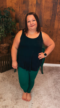 Rachel Leggings: Hunter Green
