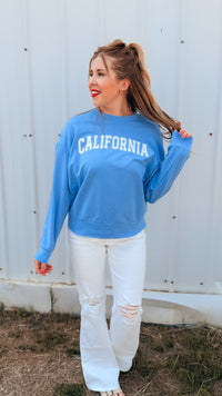 California Crewneck | Blue