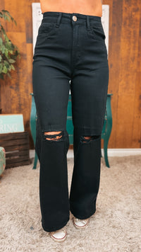 Dayton Straight Leg Stretch Denim | Black