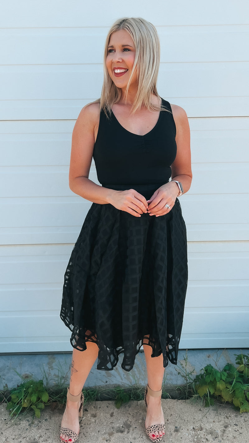 Carrie Lace Skirt: Black