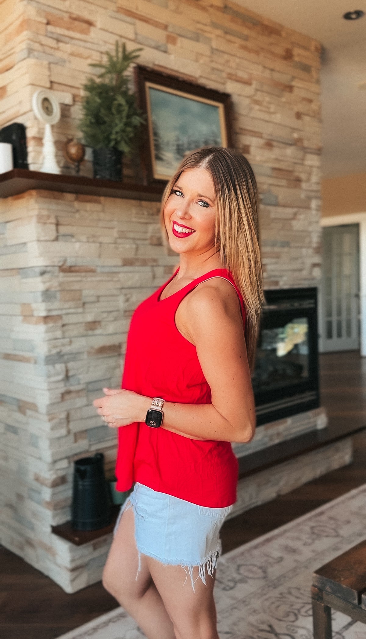 Morgan 2.0 Basic Tank Top | Red