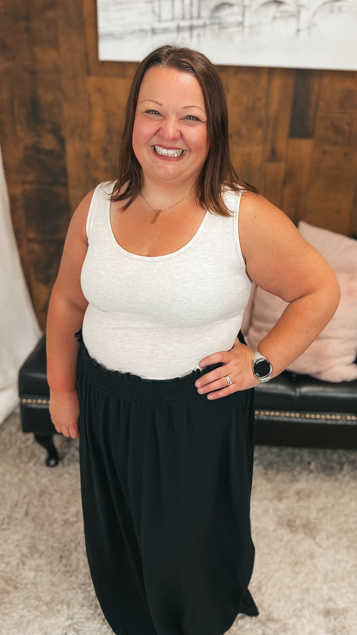 Camila Ribbed Bodysuit | Oatmeal