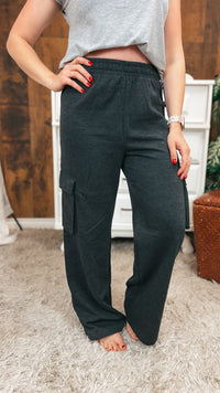 Rylyn Cargo Jogging Pants | Charcoal