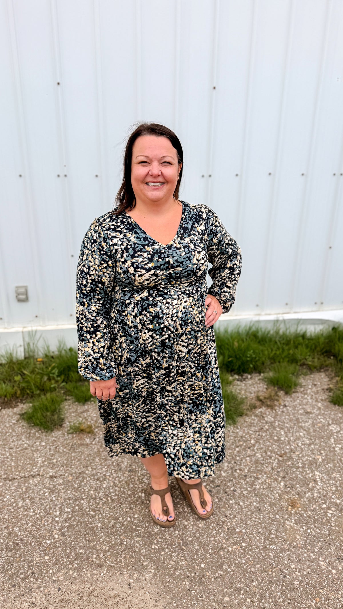 Mackenzy Sundress | Black & Sage